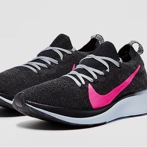 Womens Nike Zoom Fly Flyknit Black Trainers Running Shoe size 10